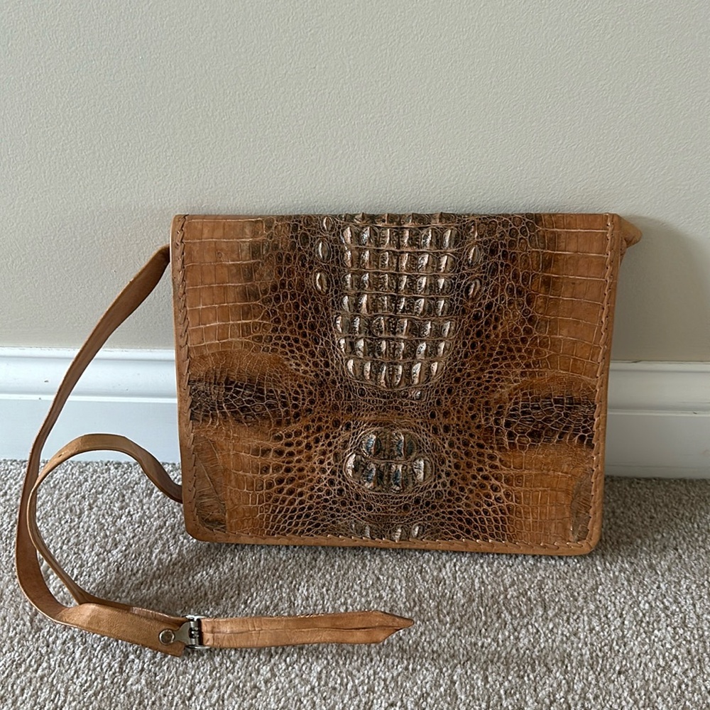 Vintage crocodile skin purse